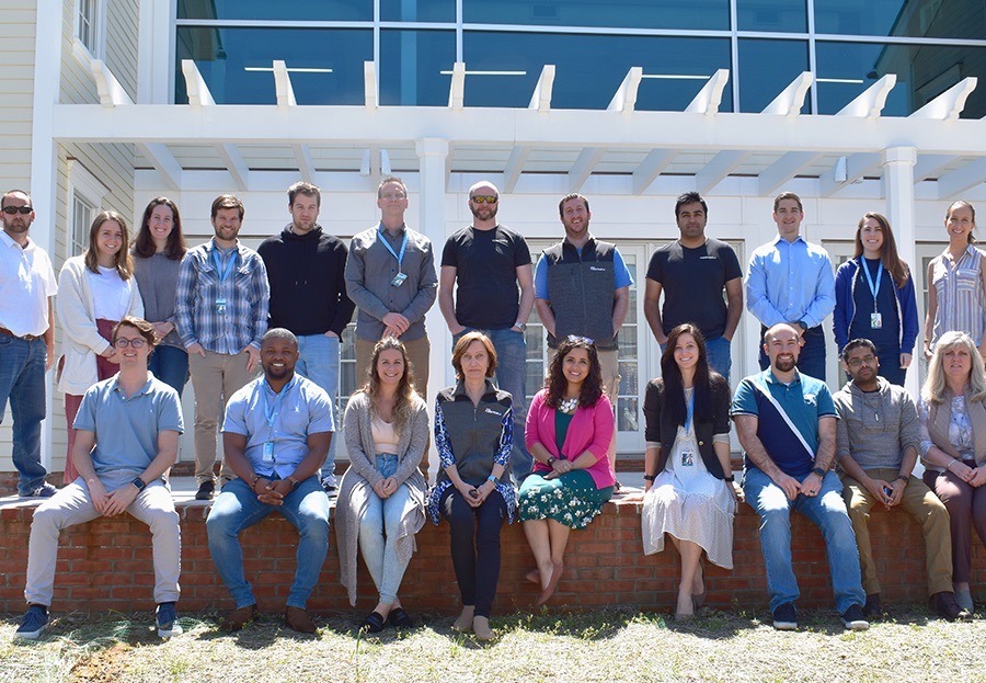 Careers_Photos_6_082719 Large A group photo of colleagues in front of the ForeFront headquarters building in Fair Haven, New Jersey.