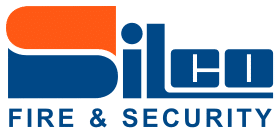 Orange and blue logo for Silco